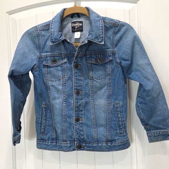 OSHKOSH Kids Classic Denim Jacket, Size 10 - Picture 1 of 5